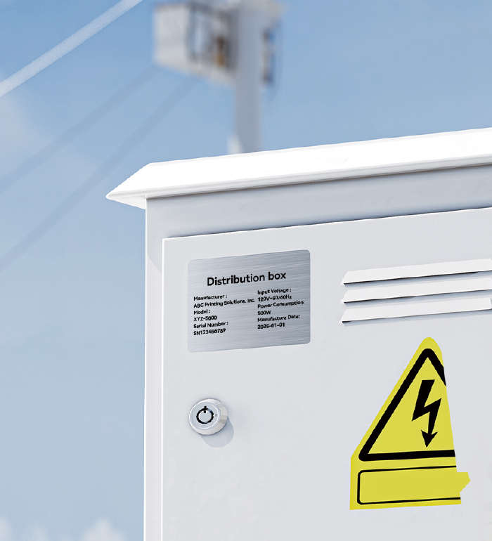 لوحات أسماء المعدات