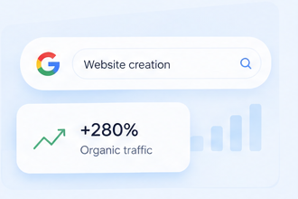 Illustration of increasing search traffic and referrals