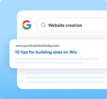 Illustration of a search result and online content